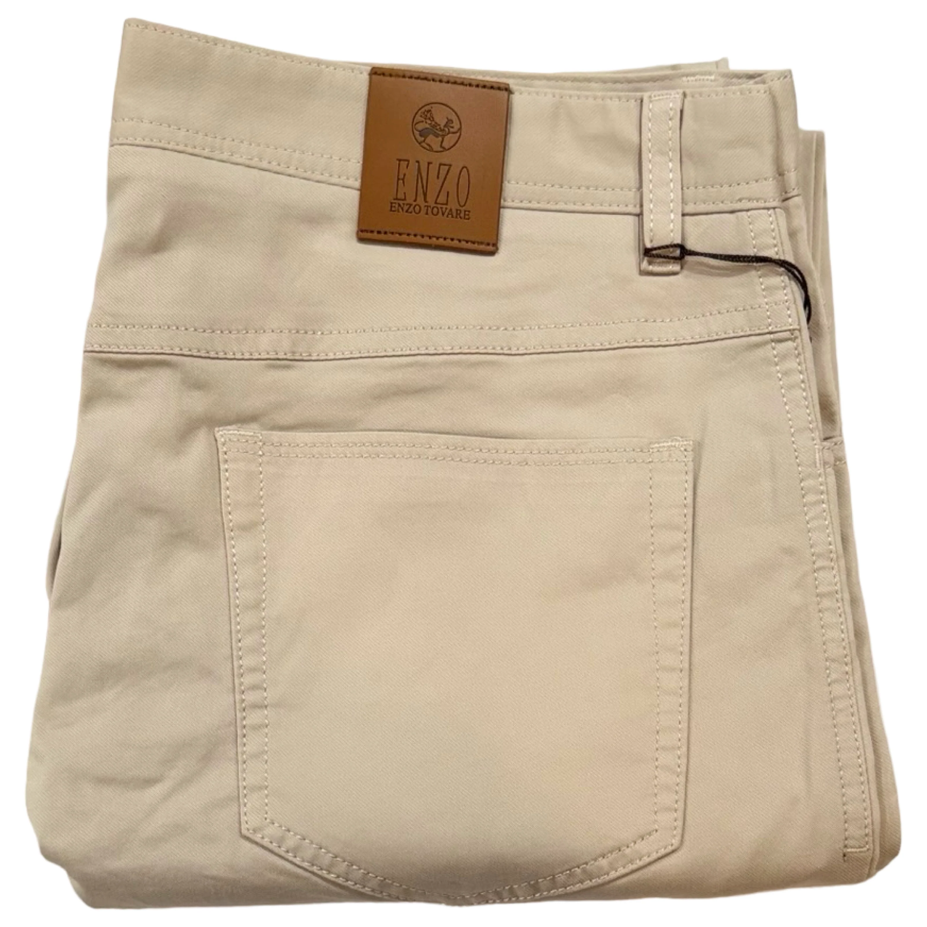 Enzo Alpha-424 Oatmeal High End Pants - Image 4