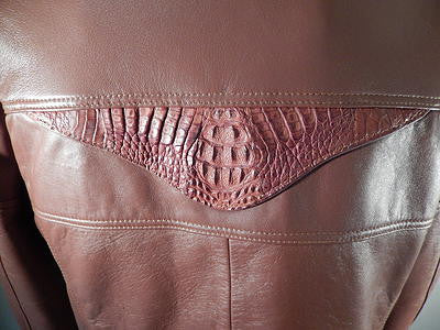 G Gator 2003 Cognac Crocodile Skin Jacket - Image 3