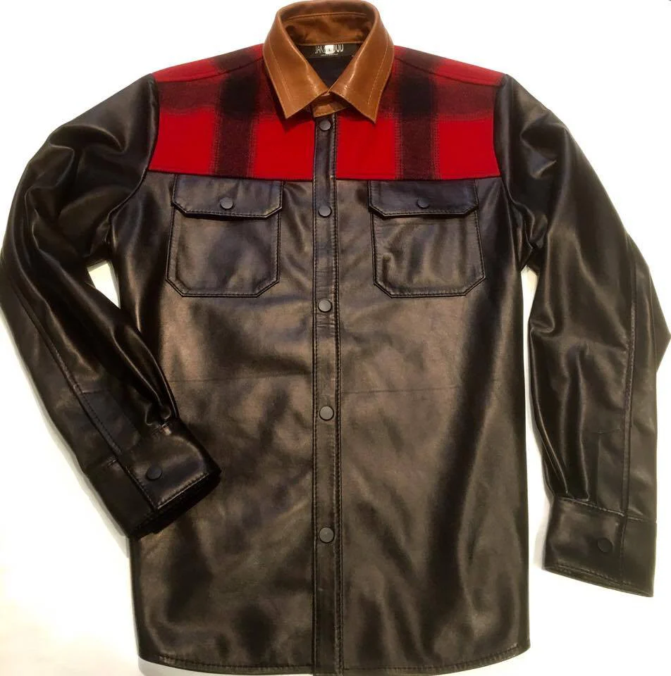 G-Gator Plaid Leather Shirt - Image 5