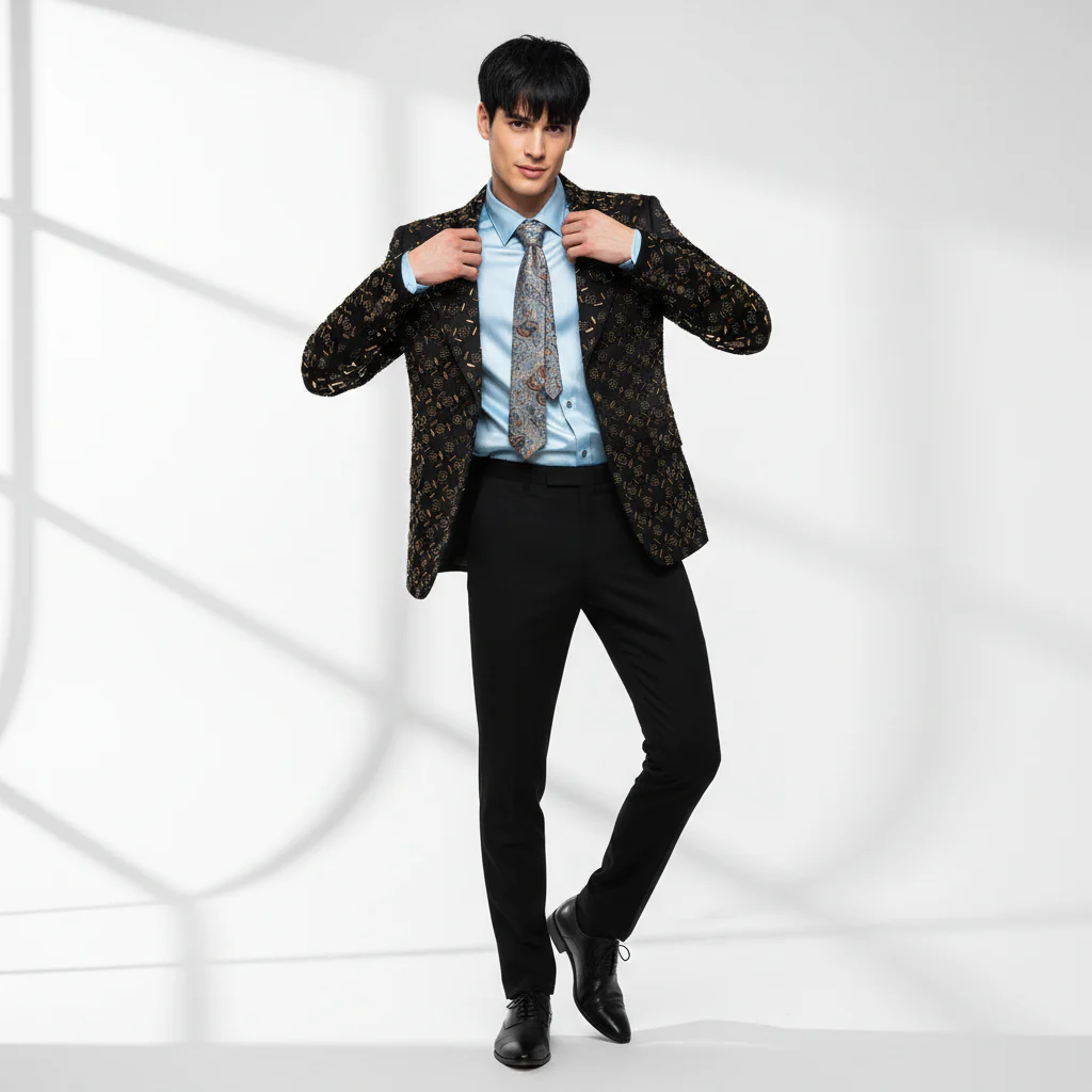 Golden Edge suit BLACK/GOLD - Image 3