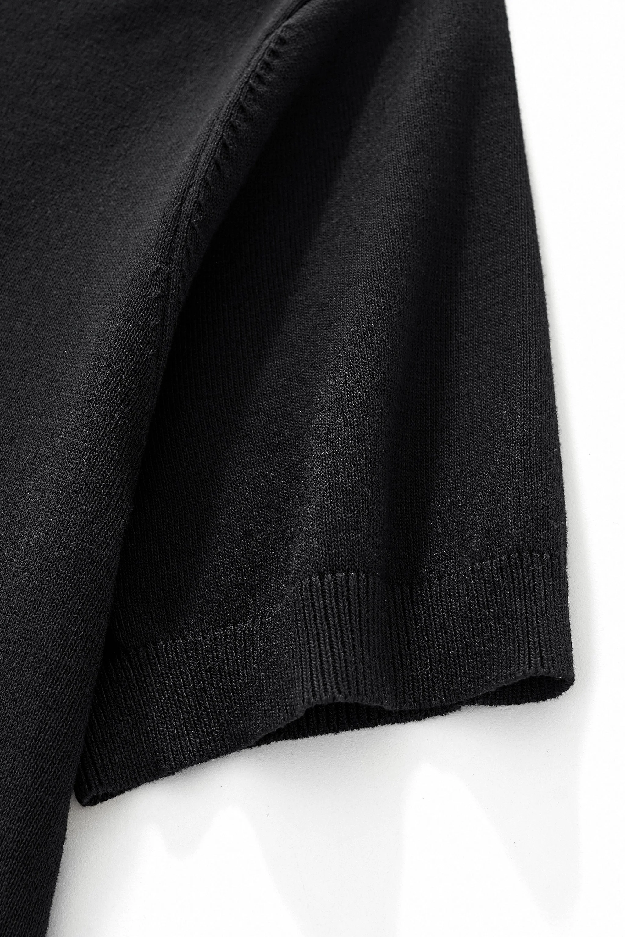 Imperial Collar Knit Polo BLACK - Image 5
