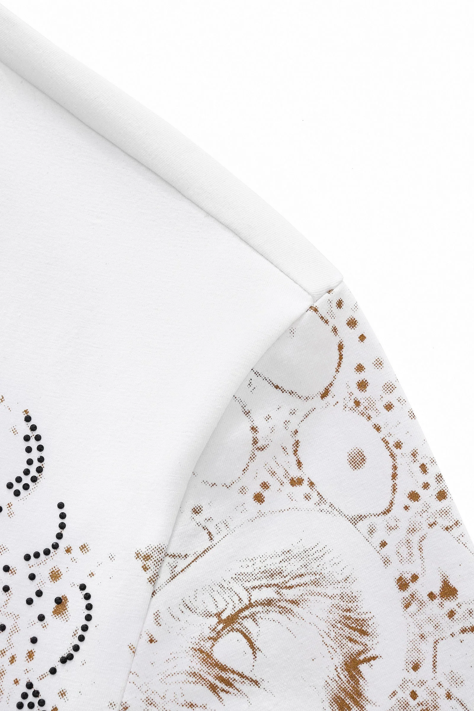 Imperial Leopard Crystal SS Shirt WHITE - Image 4
