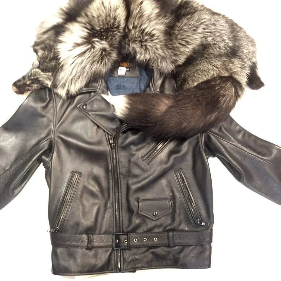 Jakewood Silver Fox Biker Jacket - Image 3