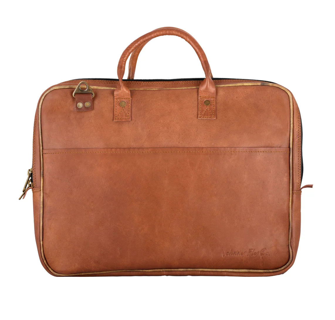 Johnny Fly Co. Leather Laptop Sling Bag - Image 2