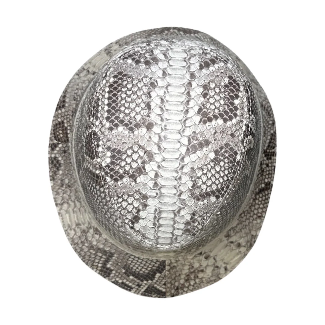 Kashani All Over Natural Python Fedora Hat - Image 2