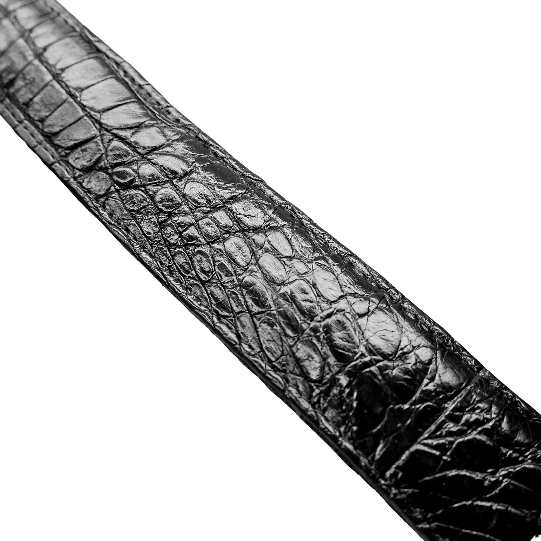 Kashani Black Full Skin Crocodile Belt - Image 3