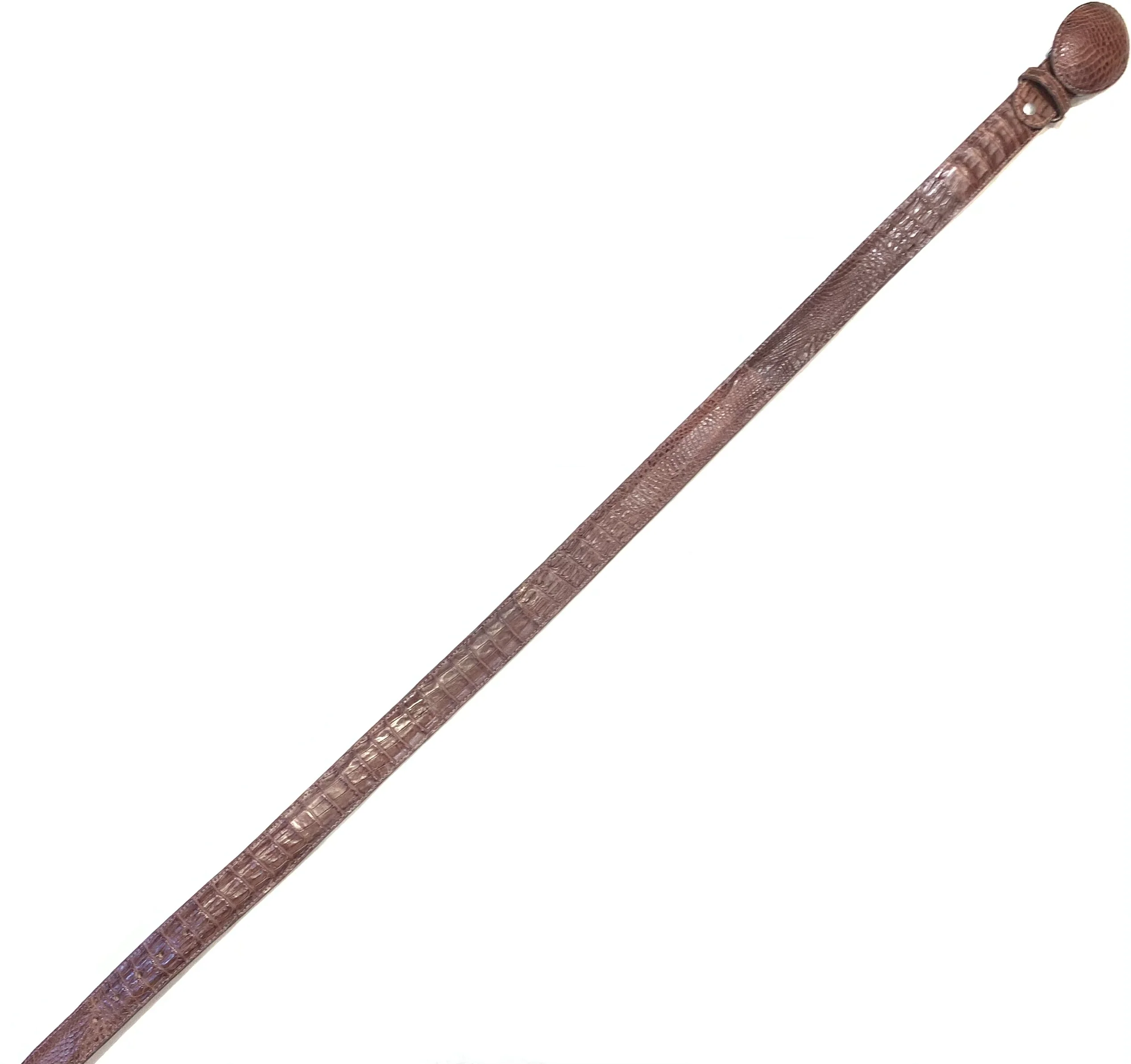 Kashani Brown Crocodile Belt - Image 3