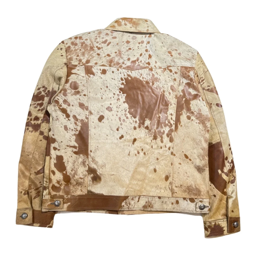 Kashani Button Up Natural Cavallino Pony Hair Jacket - Image 3