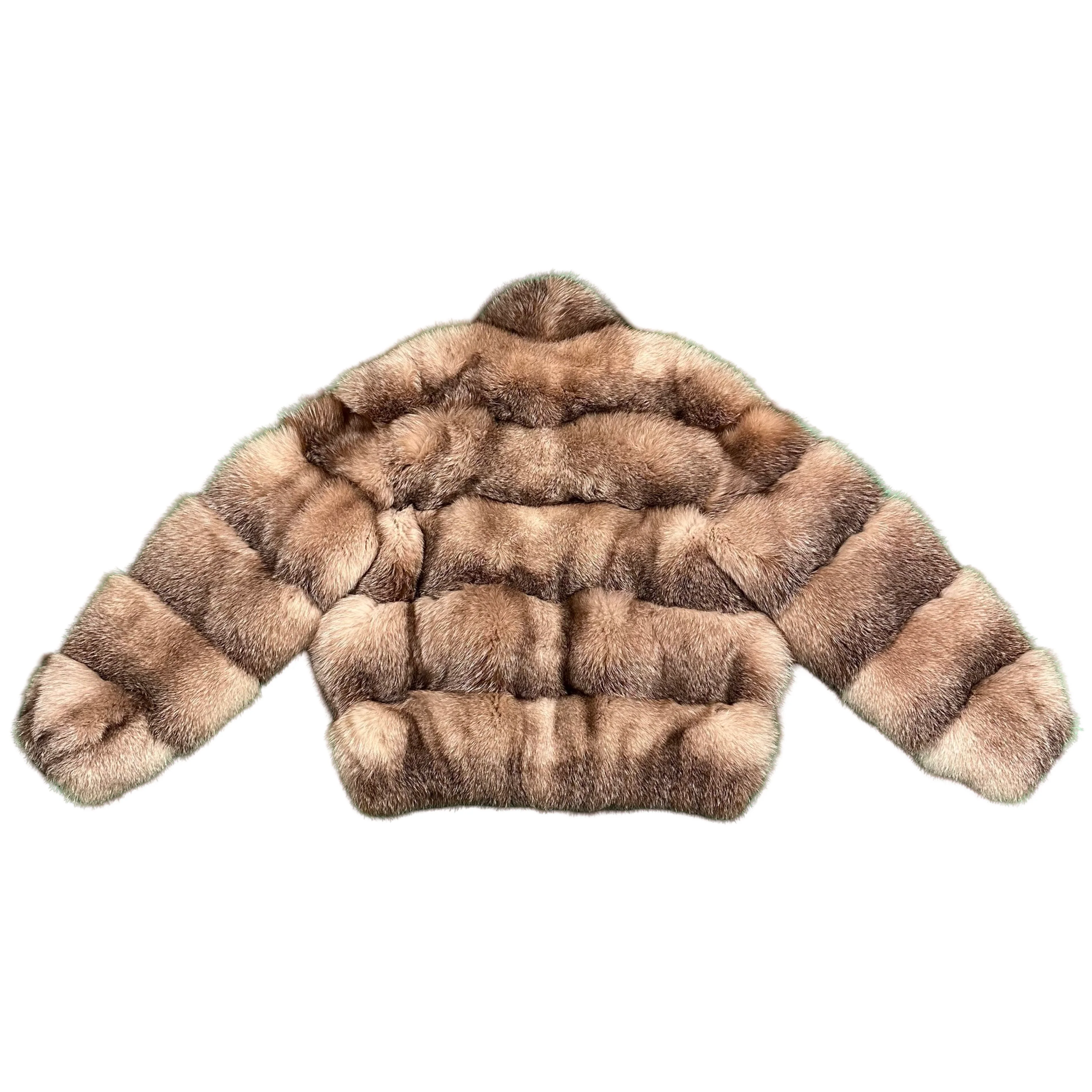 Kashani Men's Full Natural Fox Fur Coat - Image 4
