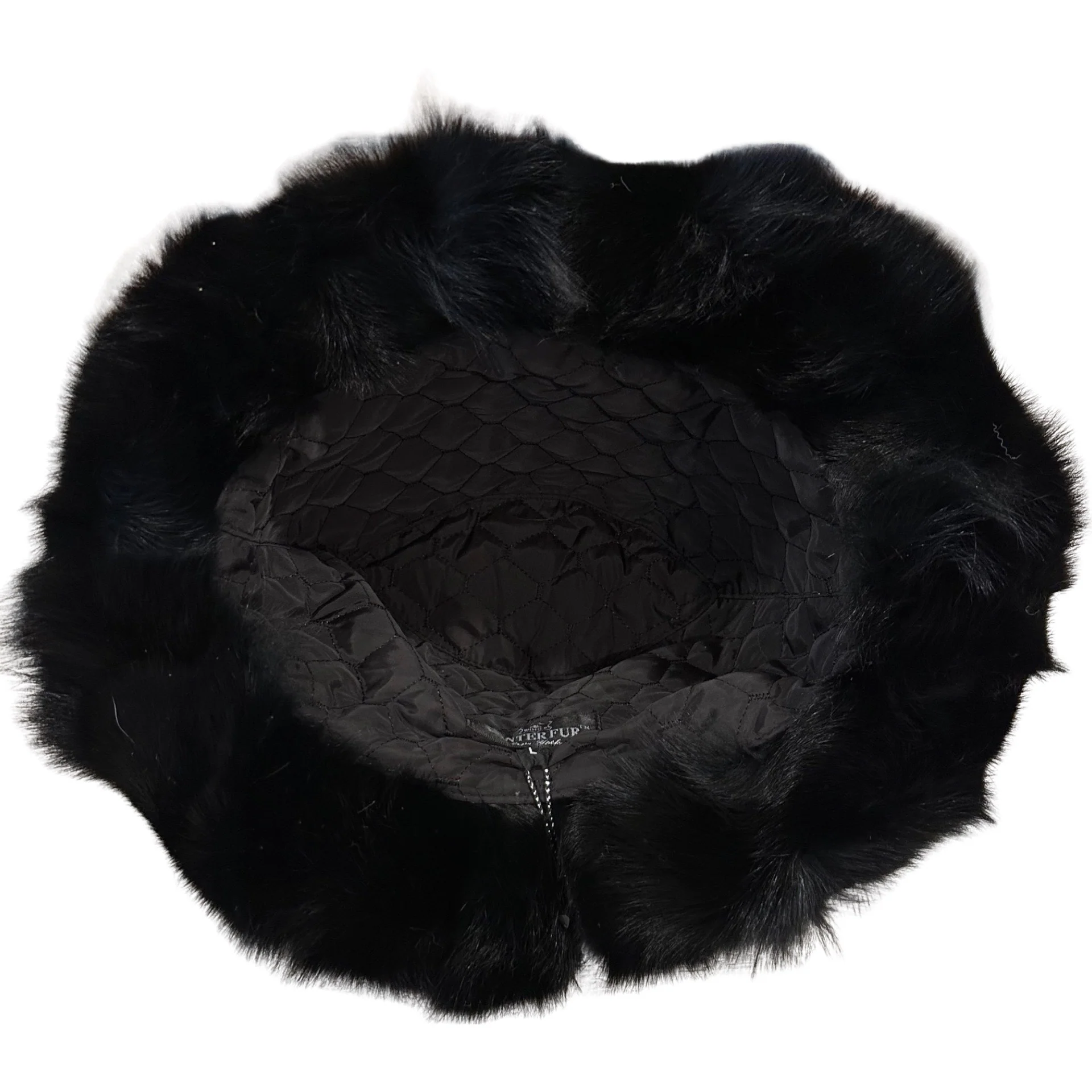 Kashani Men's Black Fox Fur Top Hat - Image 4