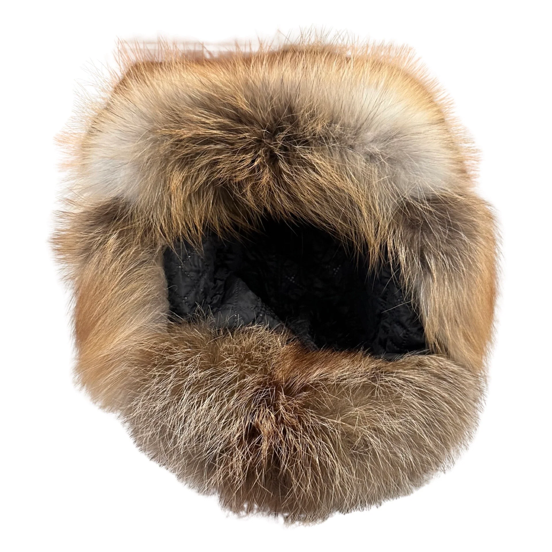 Kashani Natural Red Fox Fur Trapper Hat - Image 4