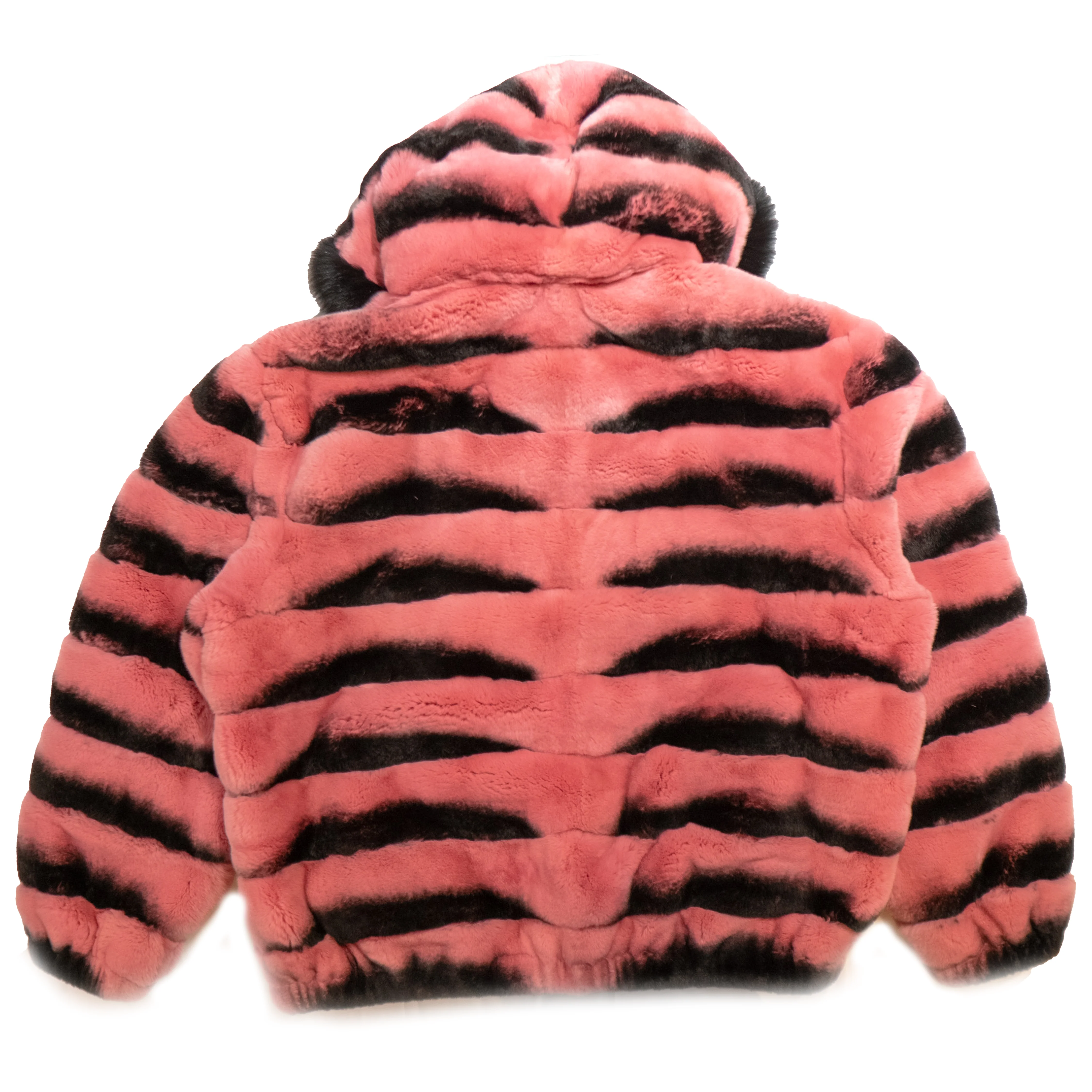 Kashani Pink Rex Rabbit Fur Bomber Jacket - Image 3