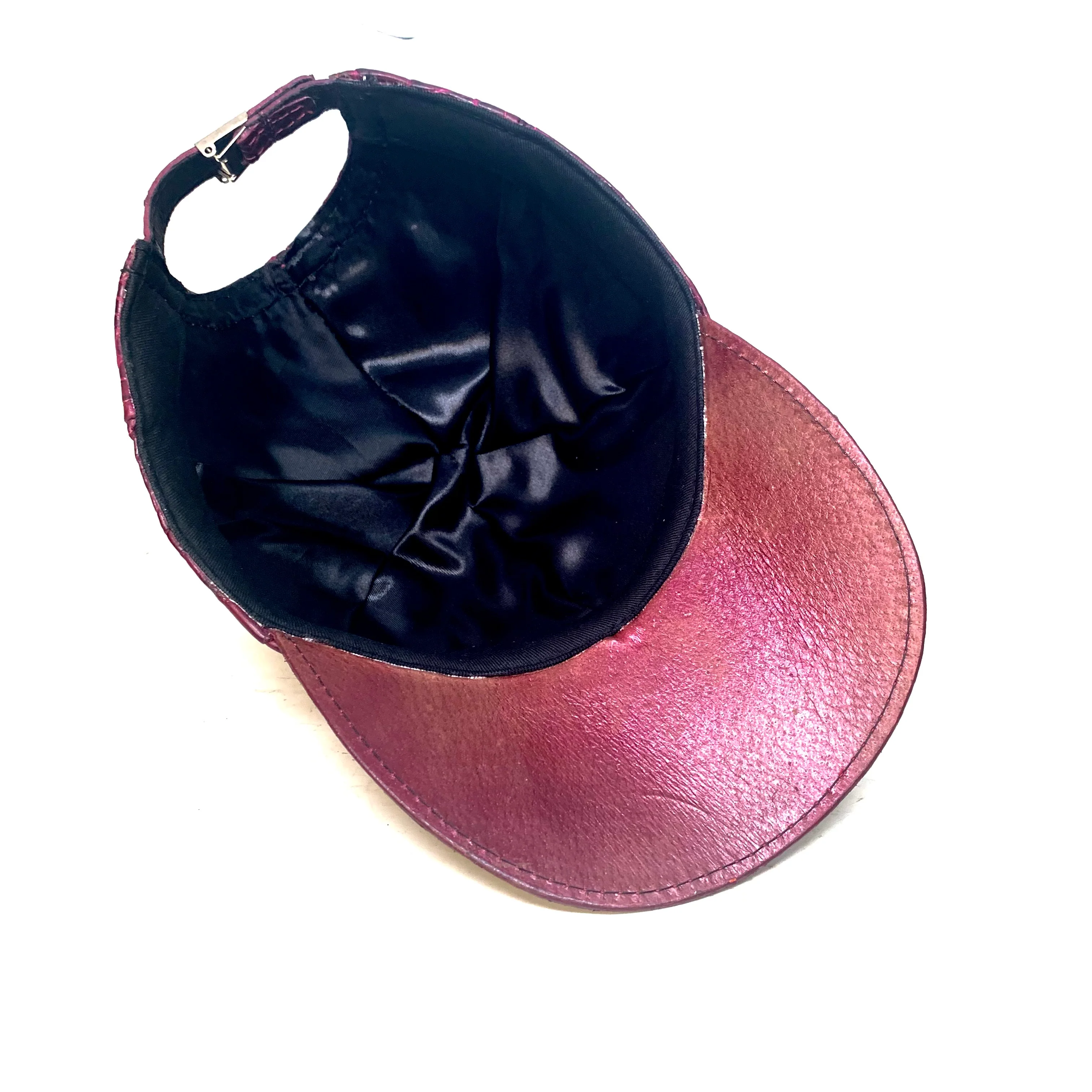 Kashani Soft All Over Alligator Strapback Hat / WINE - Image 6