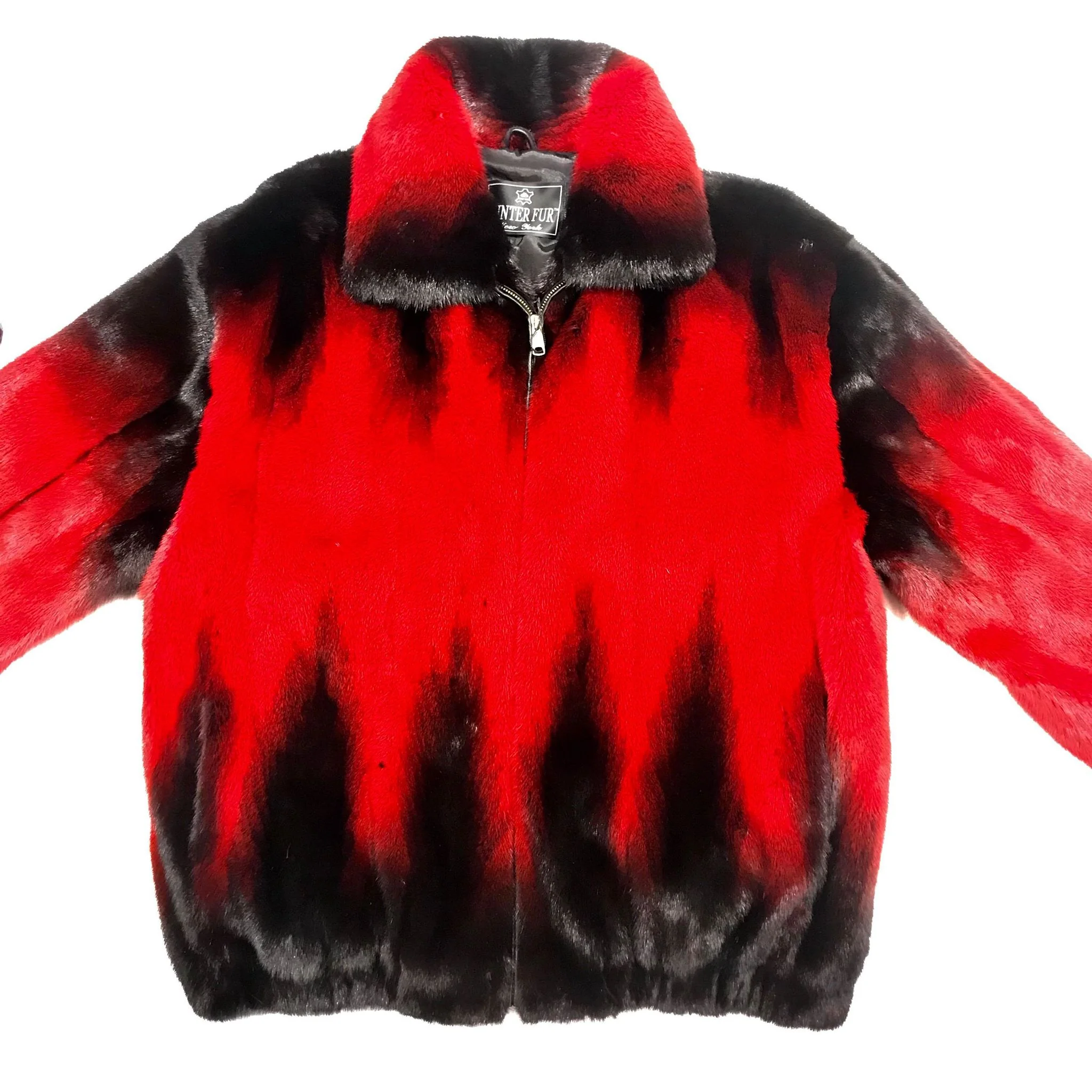 Kashani Wine Black Full Mink Fur Coat - Image 2