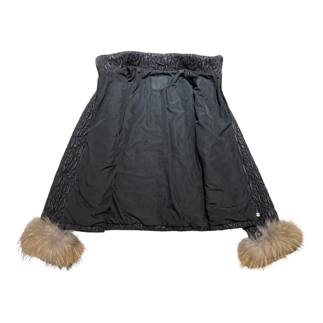 Kashani Women's Natural Red Fox Fur Ruched Jacket - Image 2
