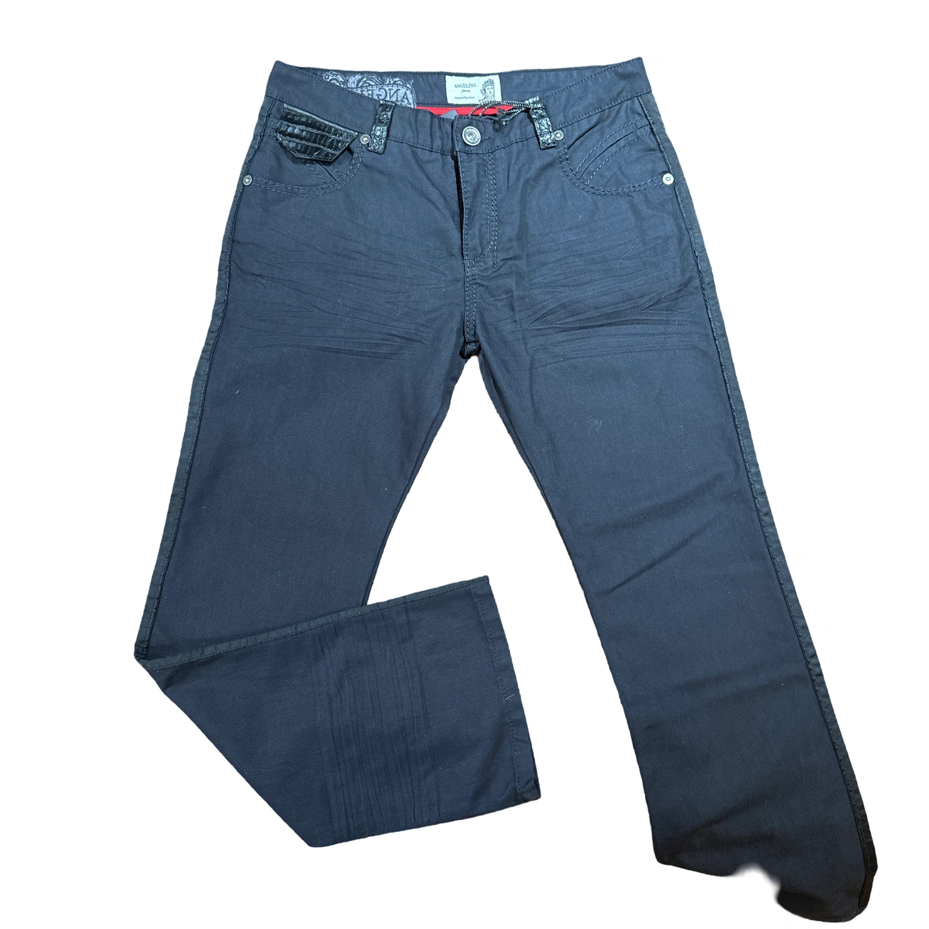 Kashani x Angelino Jeans w/ Black Alligator Pockets - Image 4