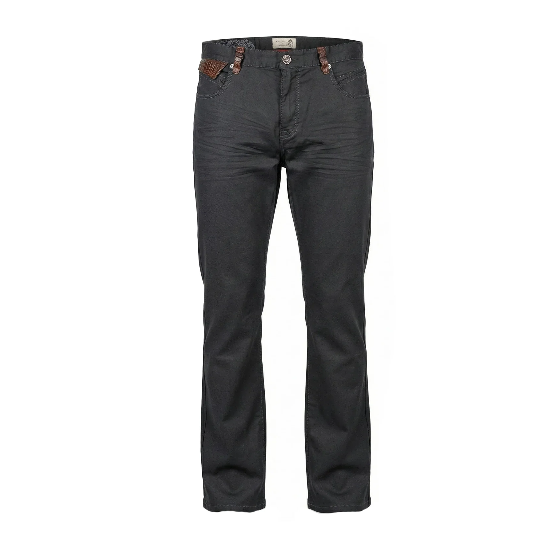 Kashani x Angelino Jeans w/ Brown Alligator Tail Pockets - Image 2