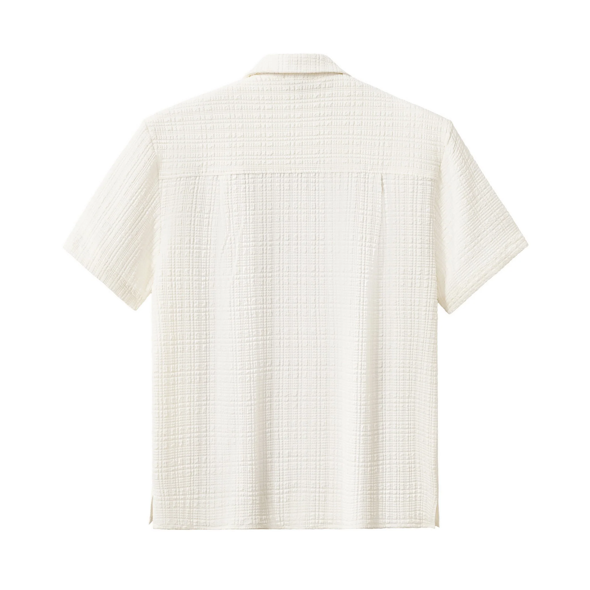 Loft Set – Textured Short Sleeve Shirt & Pant TAUPE - Image 5