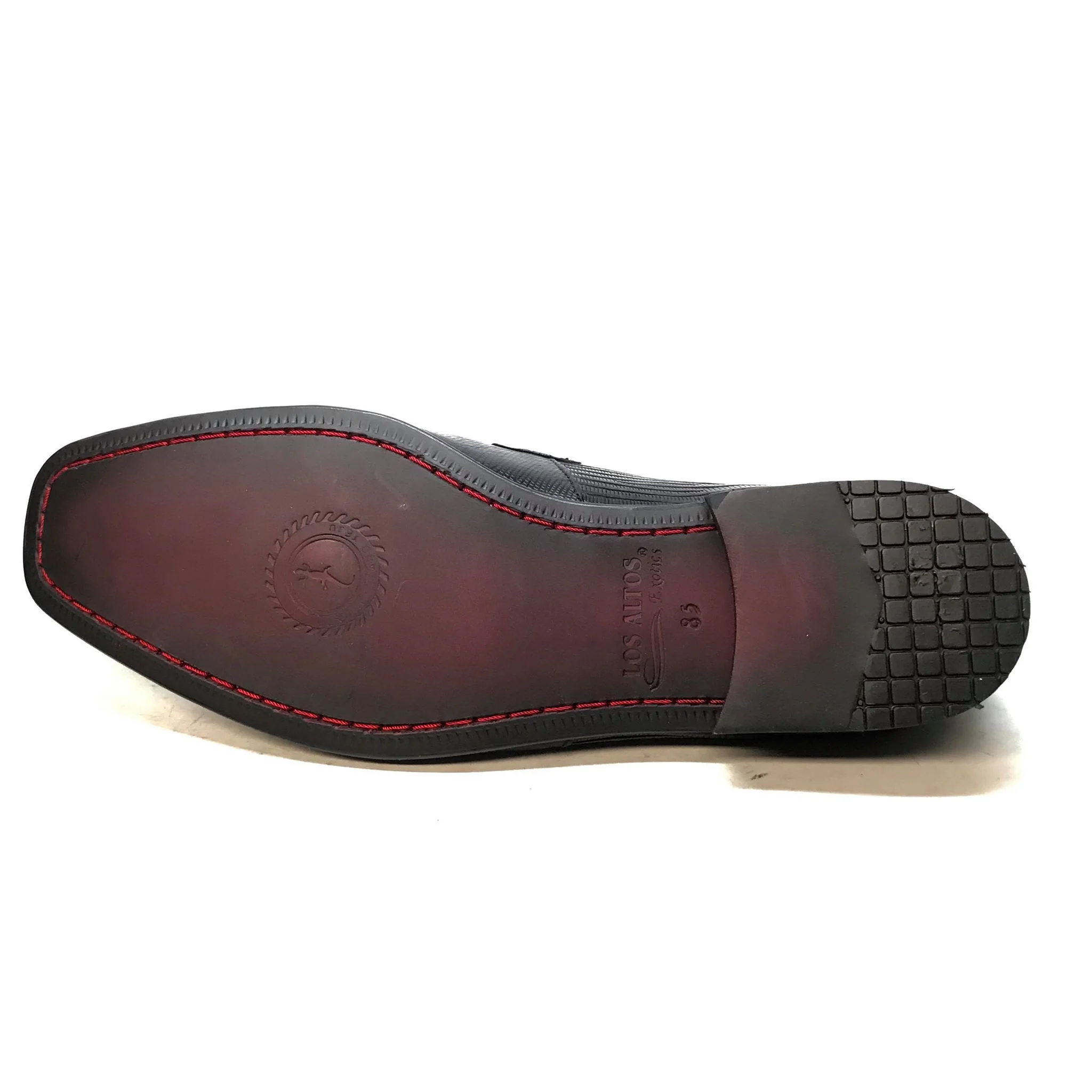 Los Altos Men's All Over Lizard Buckled Dress Loafers - Image 12