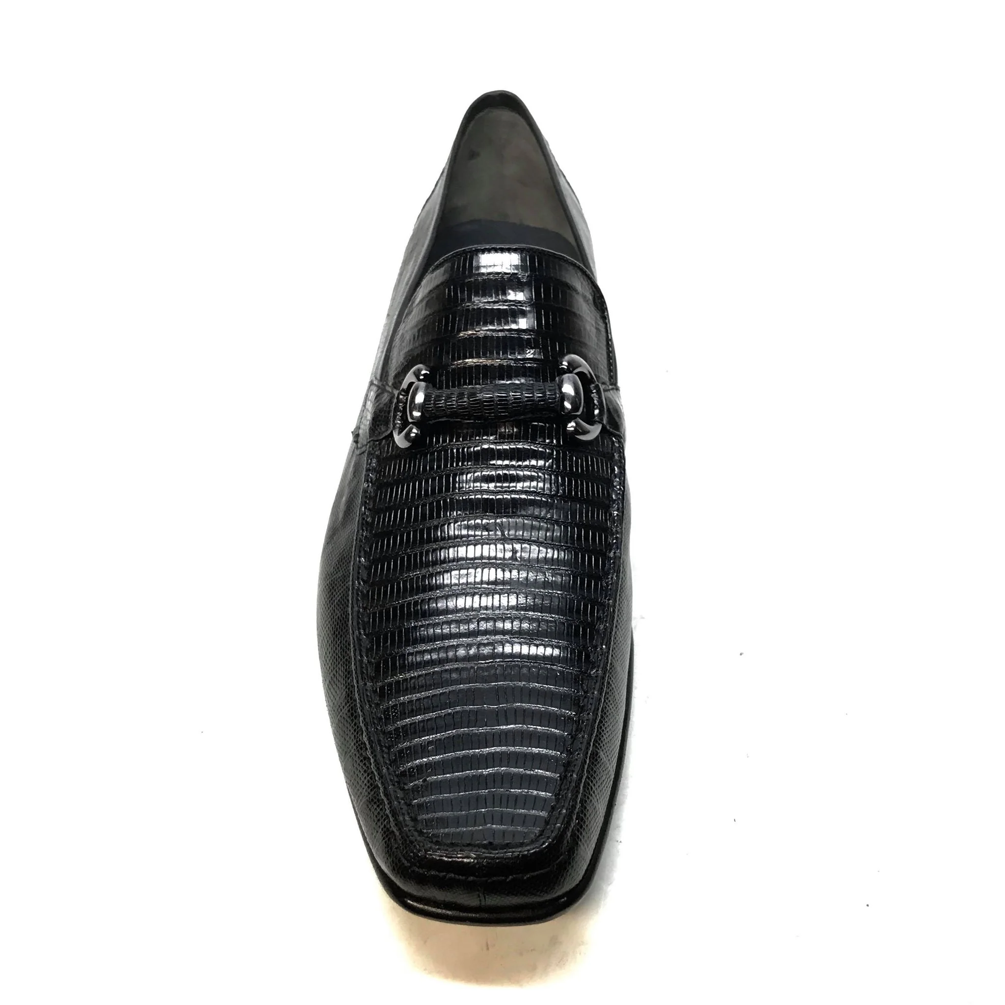 Los Altos Men's All Over Lizard Buckled Dress Loafers - Image 6