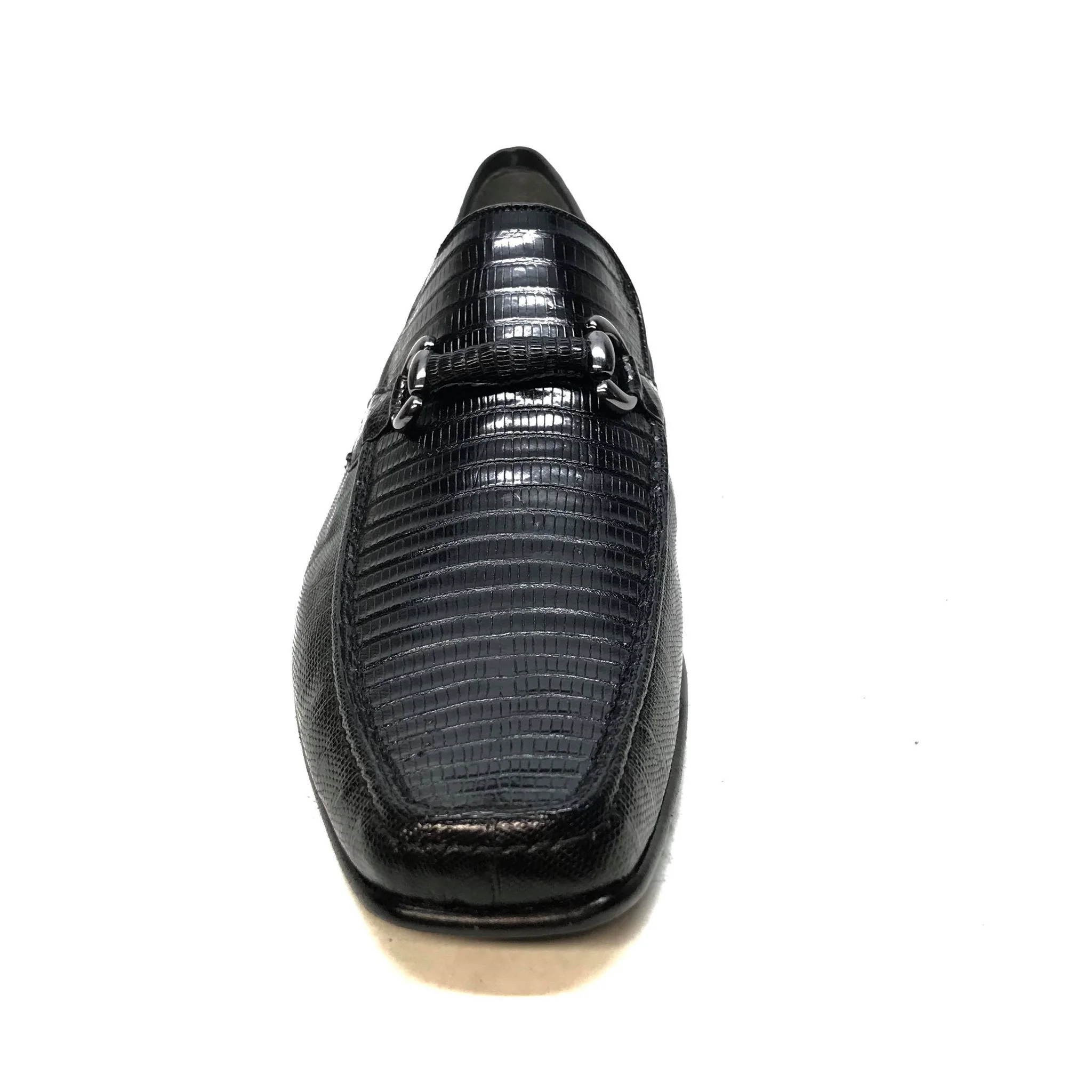Los Altos Men's All Over Lizard Buckled Dress Loafers - Image 7