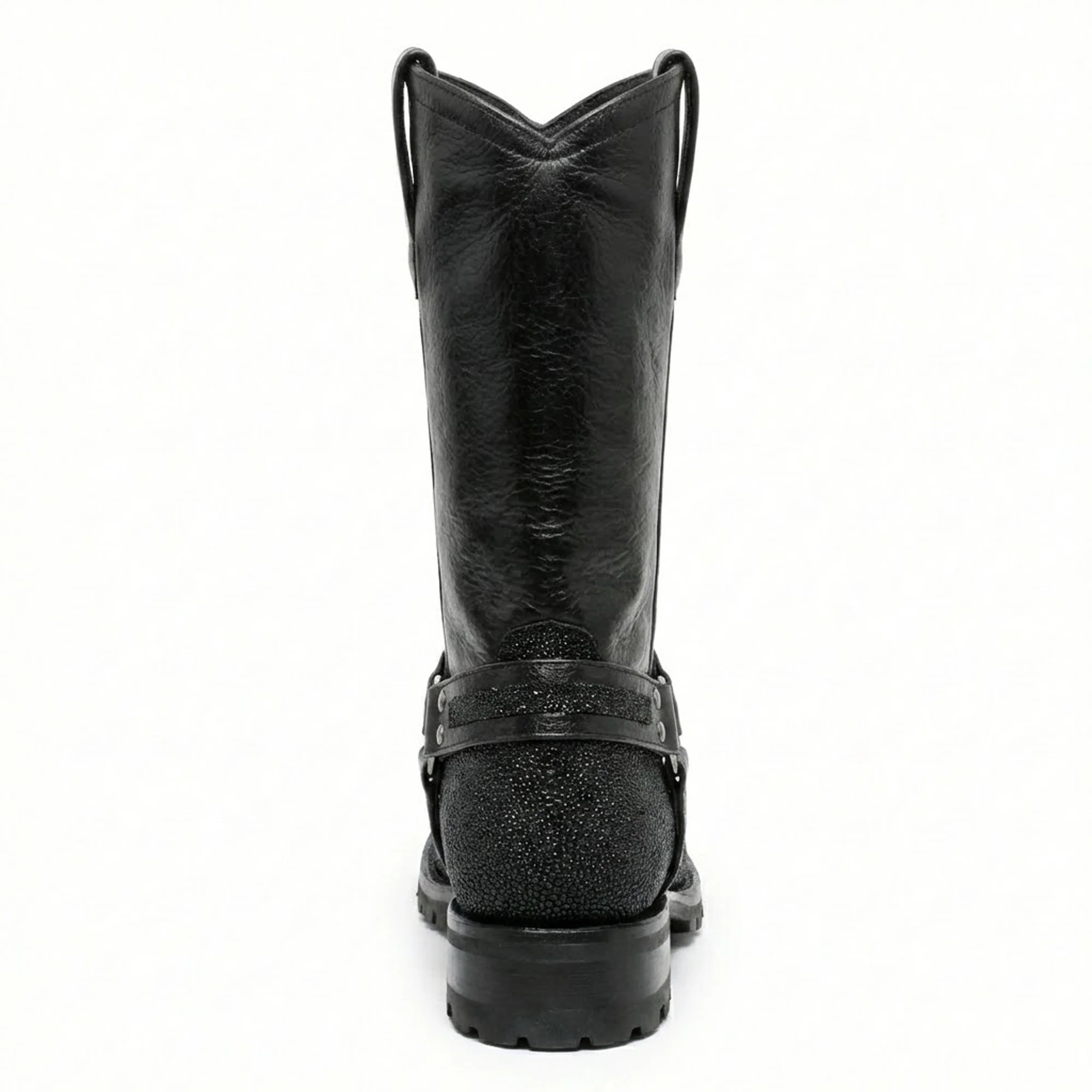 Los Altos Single Stone Stingray Biker Boots - Image 3