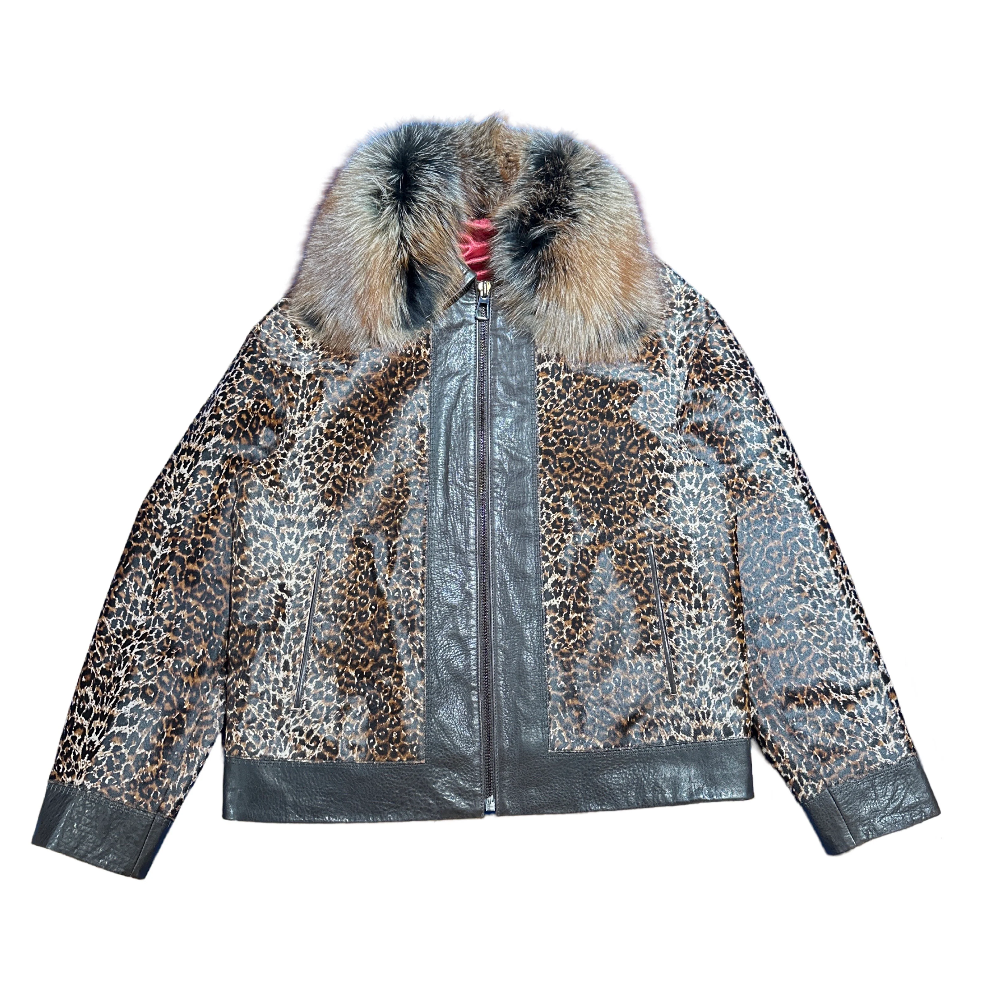 Luca Della Brown Leopard Cavalino Pony Hair Jacket - Image 2