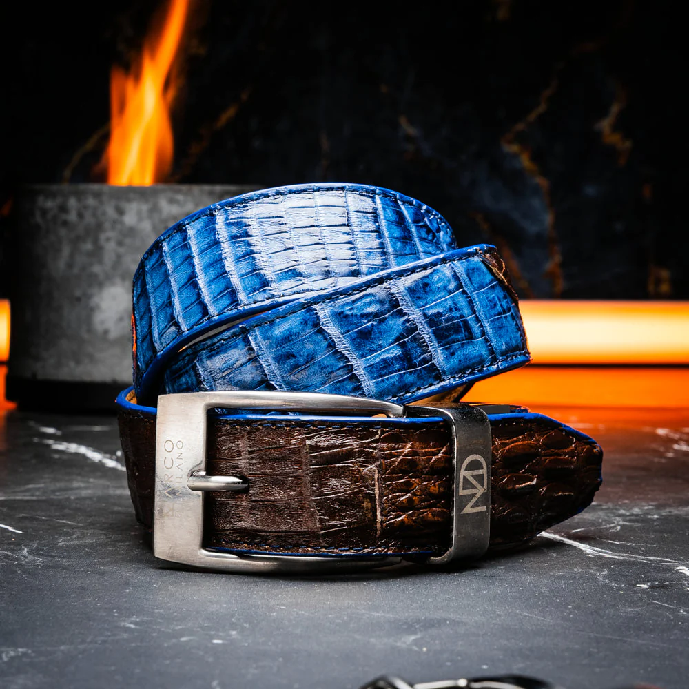 Luciano Belt Navy / Brown - Image 7