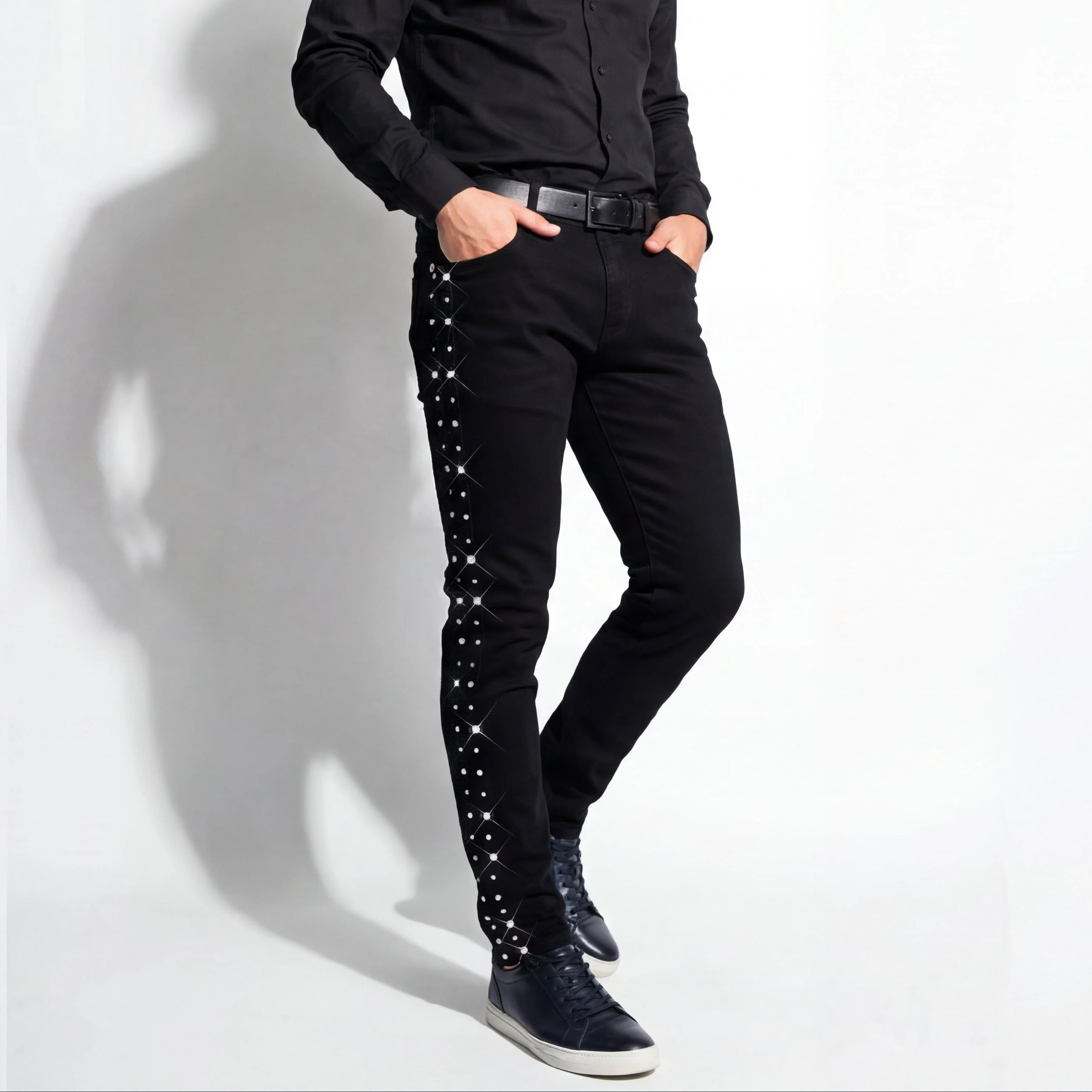 Make an Impact Denim Pants BLACK - Image 2
