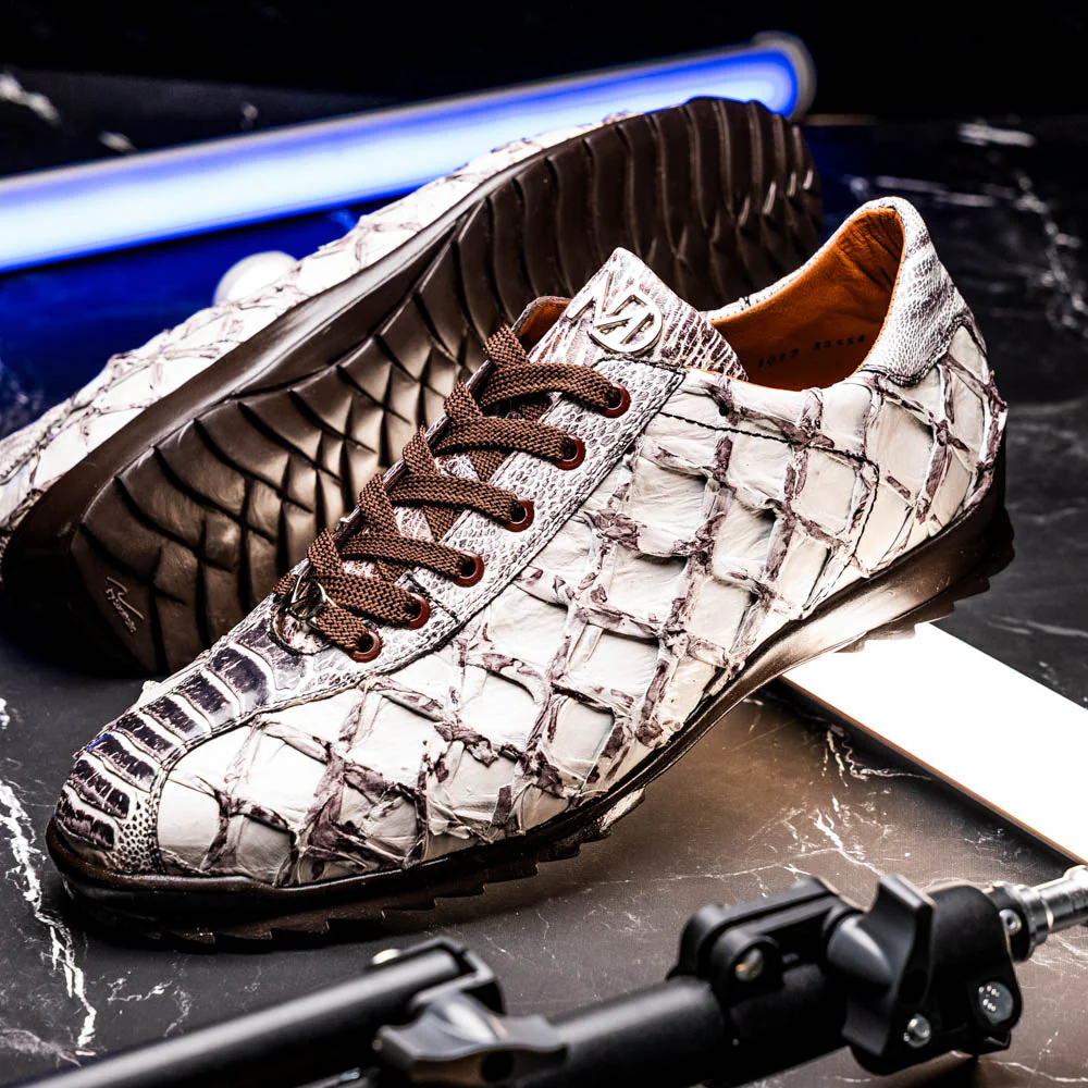 Marco Di Milano Batistini Newspaper Piarurcu / Ostrich Leg Sneakers - Image 9