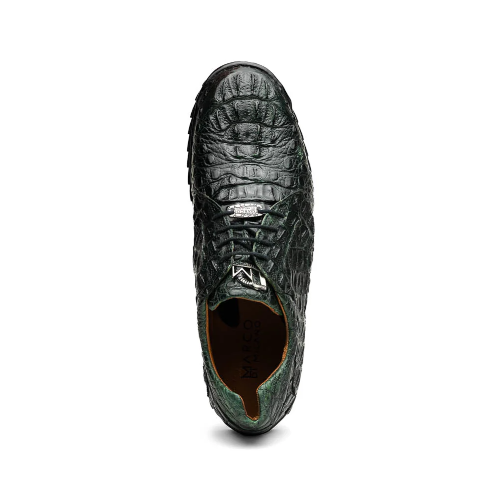 Marco Di Milano Kratos Green Caiman Crocodile Sneakers - Image 5