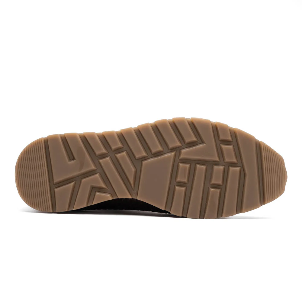 Marco Di Milano Roma Brown Woven Calfskin & Crocodile Sneakers - Image 3
