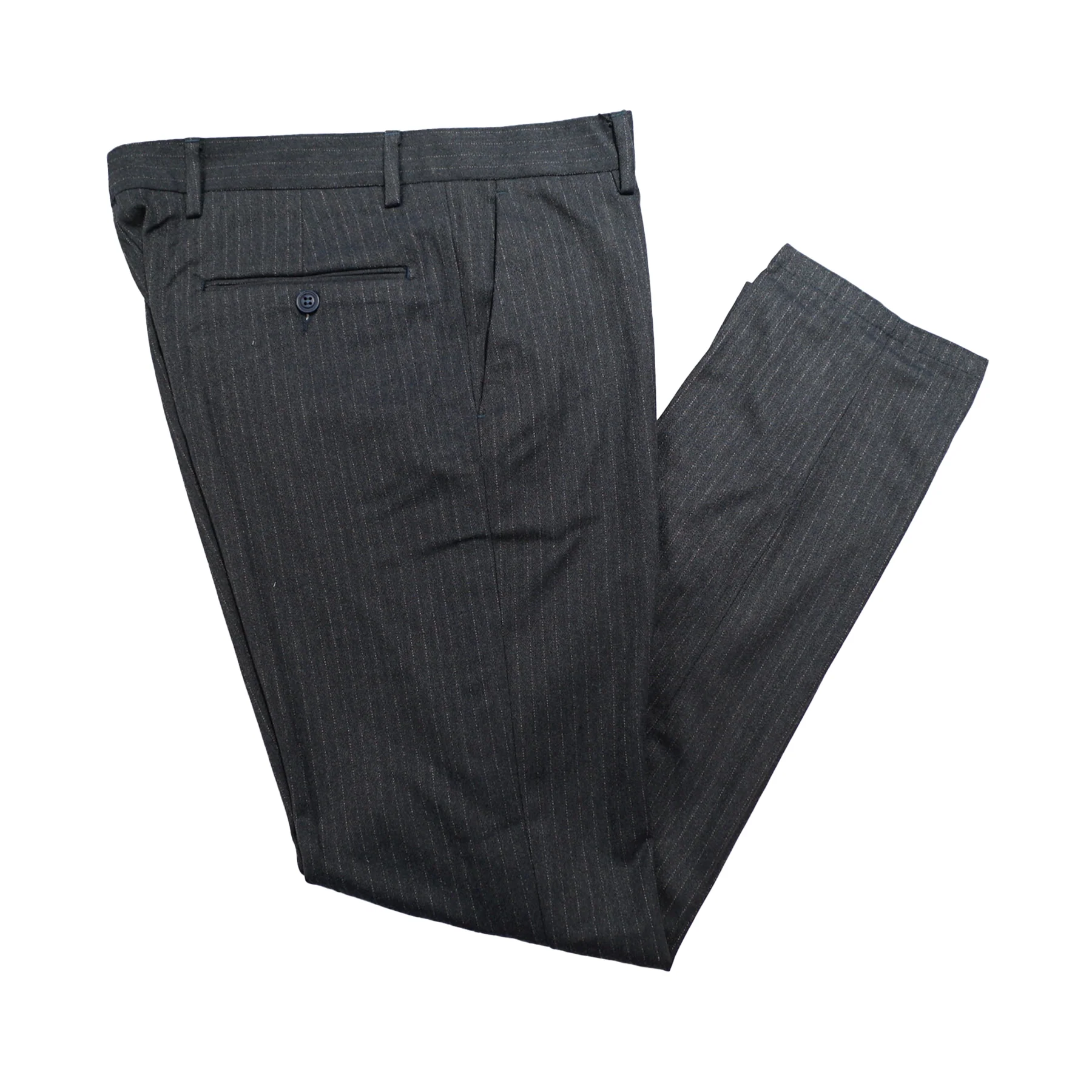 Mario Cavani Charcoal Pinstripe Dress Pants - Image 2