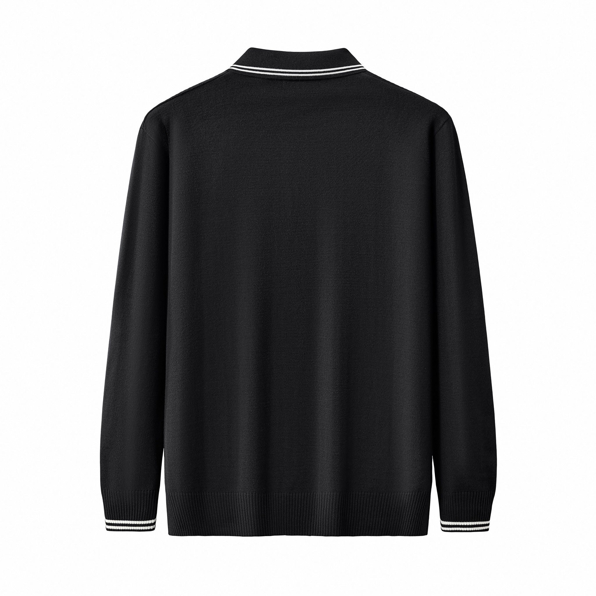 Marquee Cable Knit Cardigan LS BLACK - Image 3