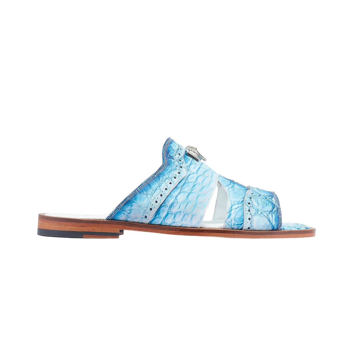 Mauri 1858-5 Alligator White Dirty Royal Blue - Image 2
