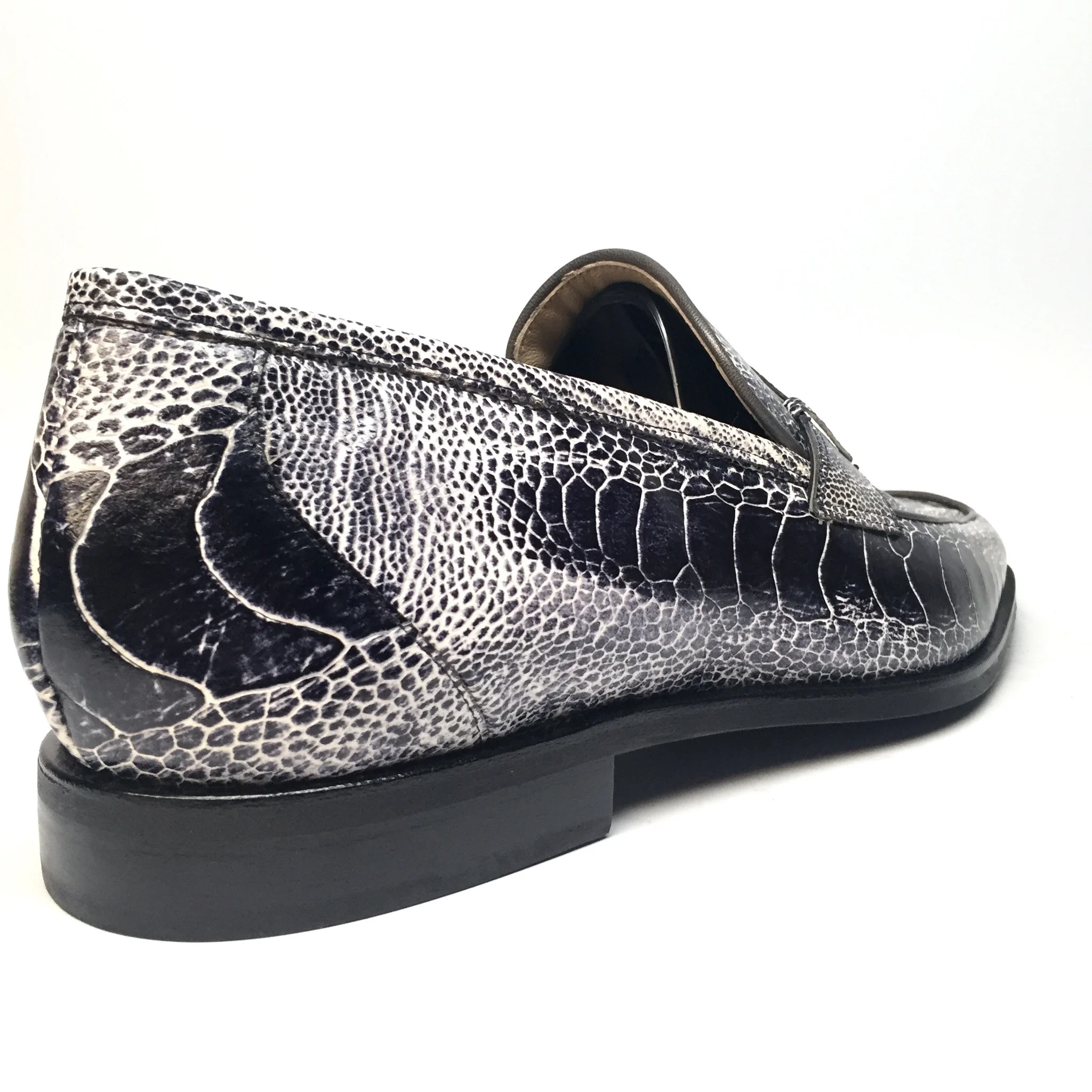 Mauri - 4323 Cambridge Ostrich Leg Penny Loafers - Image 3