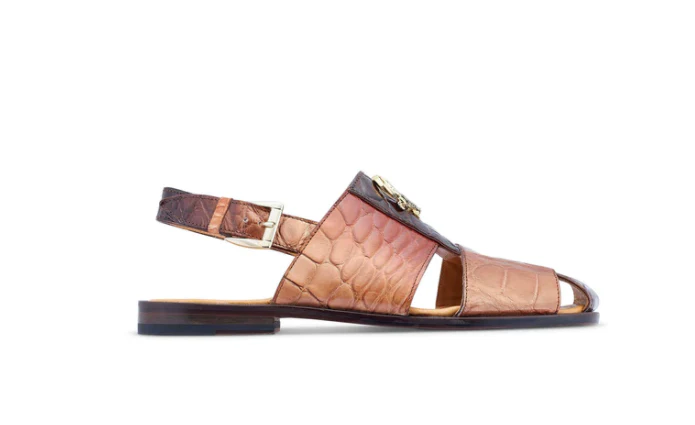 Mauri 5126 Multi Brown Alligator Body Sandal - Image 2