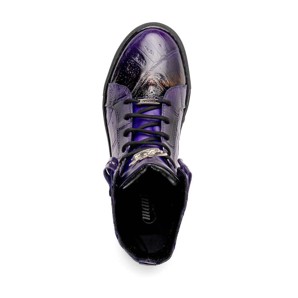 Mauri 6129/1 Baby Croc/ Nappa New Grape Dirty Black/ New Grape - Image 3