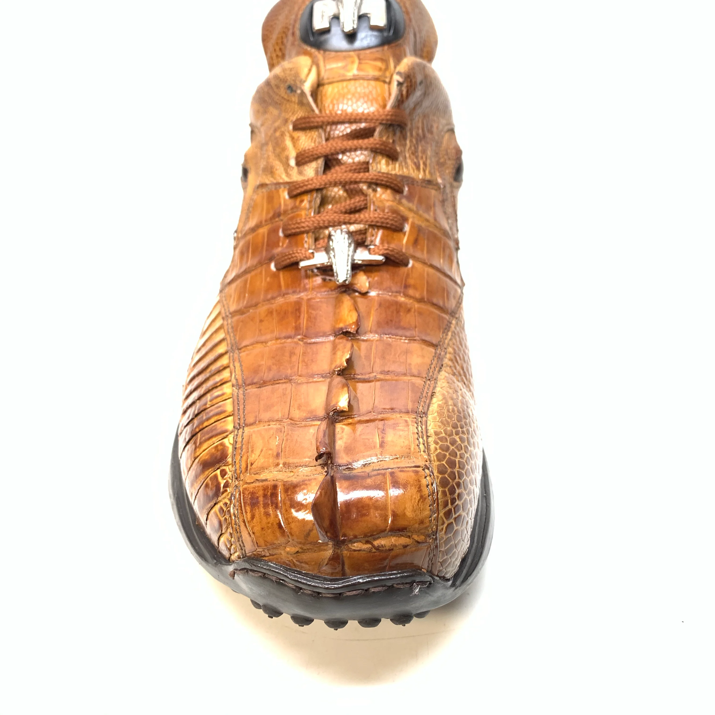 Mauri 8605 'Eye' Mustard Hornback Tail/Ostrich Leg Sneakers - Image 5