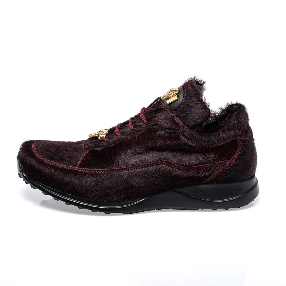 Mauri 8900/2 Ruby Red Pony Hair Sneakers - Image 2