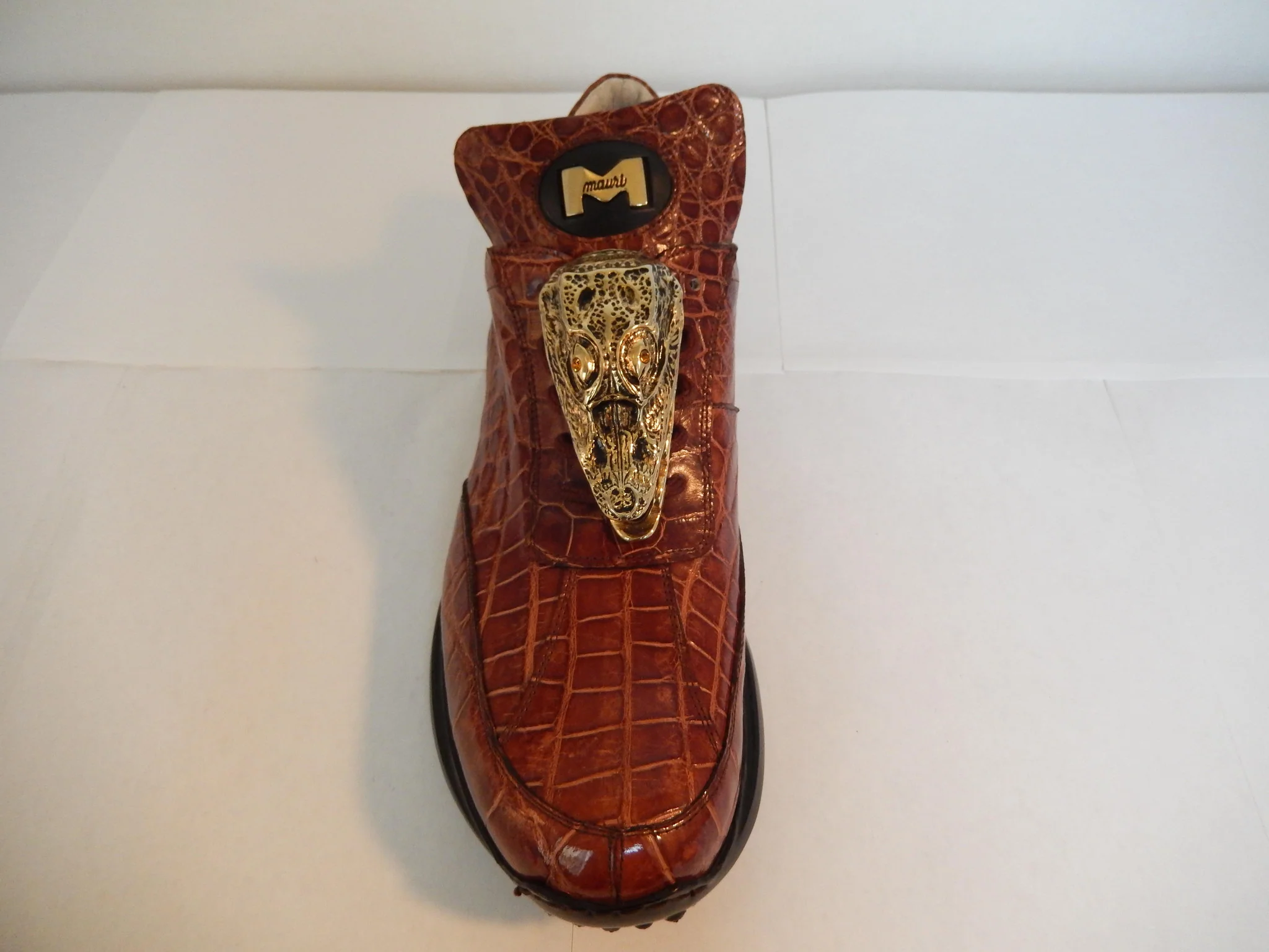Mauri All-Over Cognac Alligator Sneakers 8731/2 - Image 4