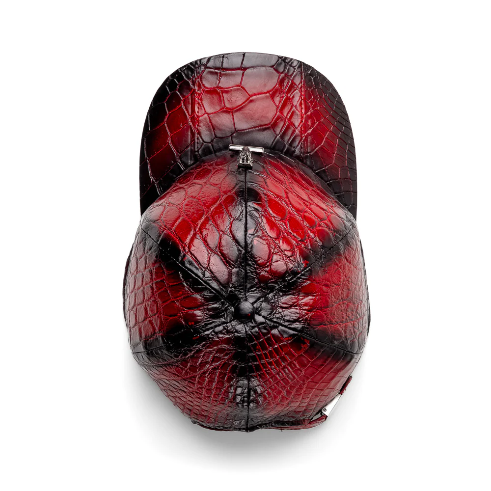 Mauri H65 Alligator Hat Red/ Dirty Black - Image 2