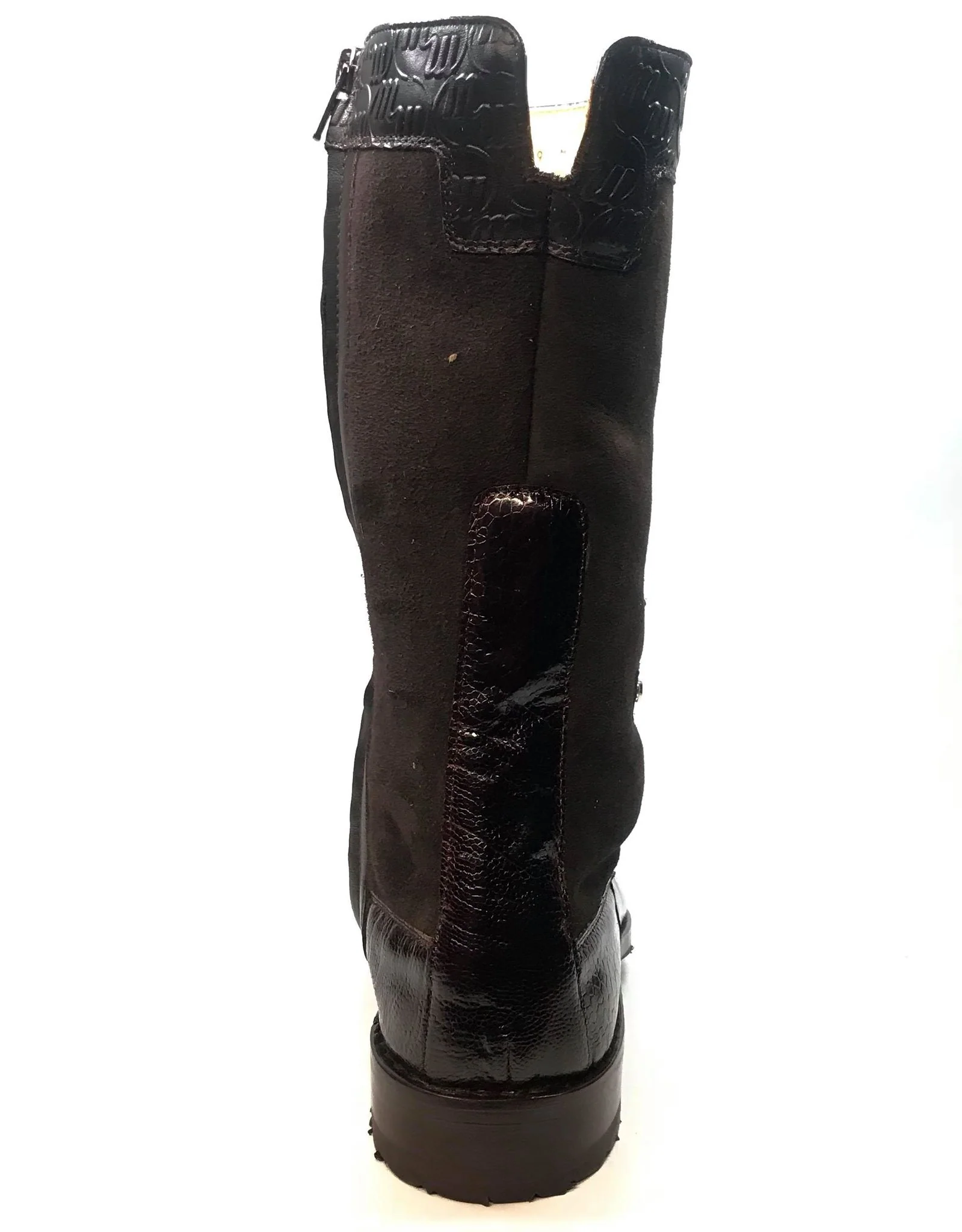 Mauri "Masculine" 2842 Brown Alligator/Ostrich Leg Dress Boots - Image 5