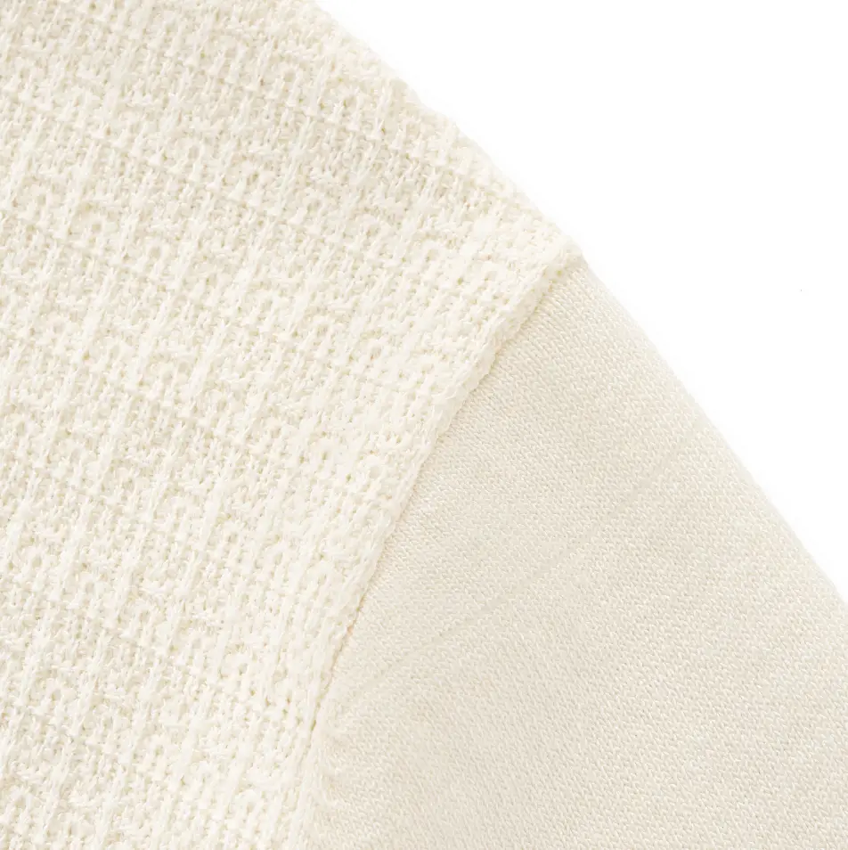 Milano Texture Knit Polo IVORY - Image 5