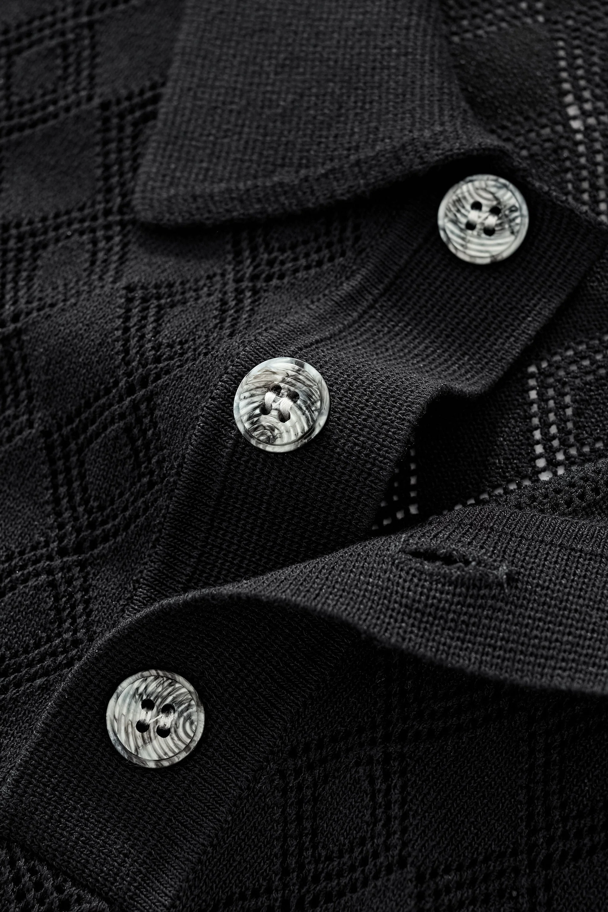 Monarch Knit Polo BLACK - Image 7
