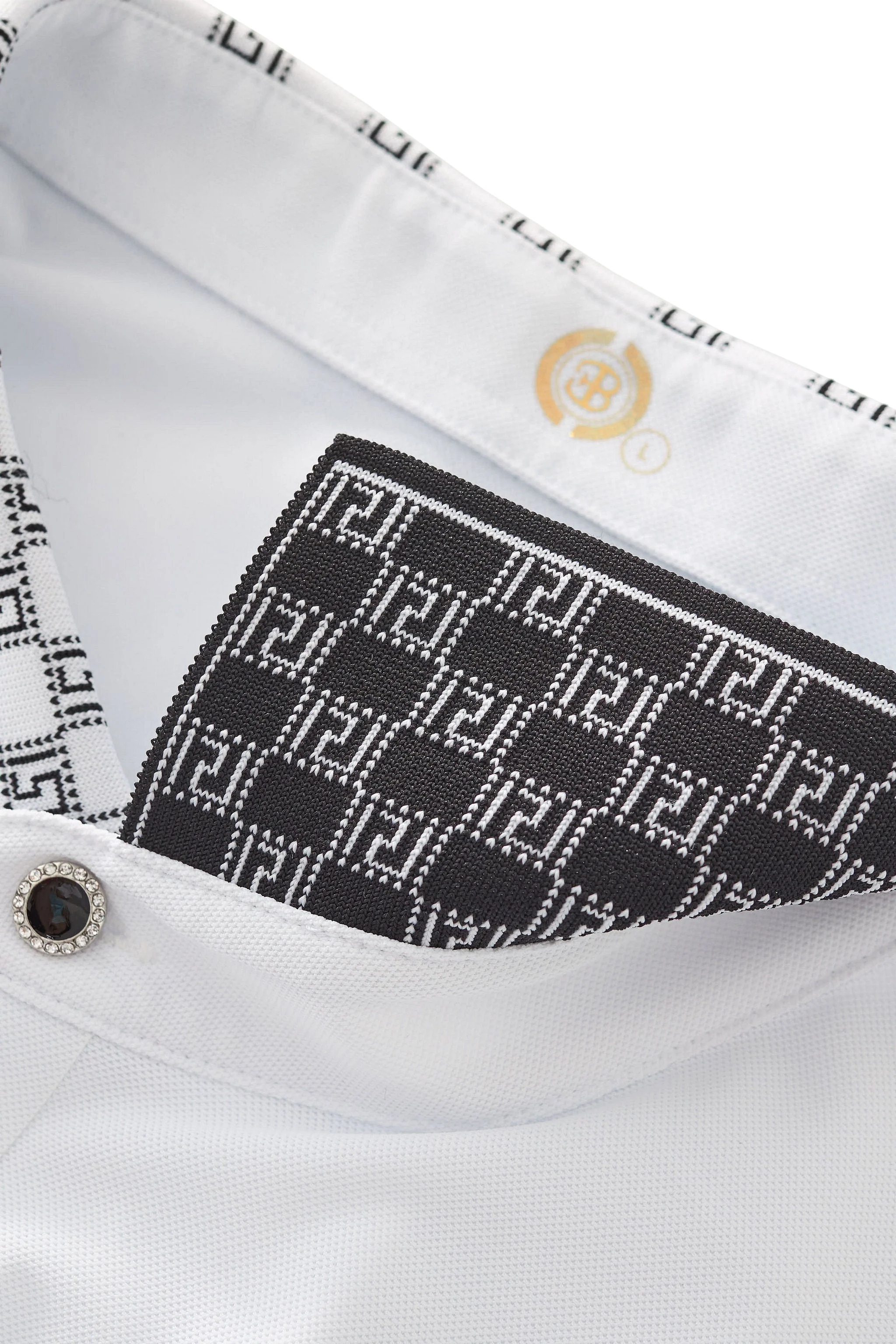 Monogram Trim Performance Polo - El baron WHITE - Image 4