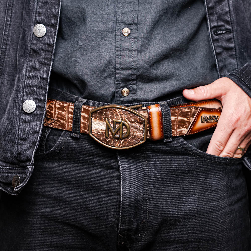 Marco Di Milano Montana Belt Stone Brown - Image 9