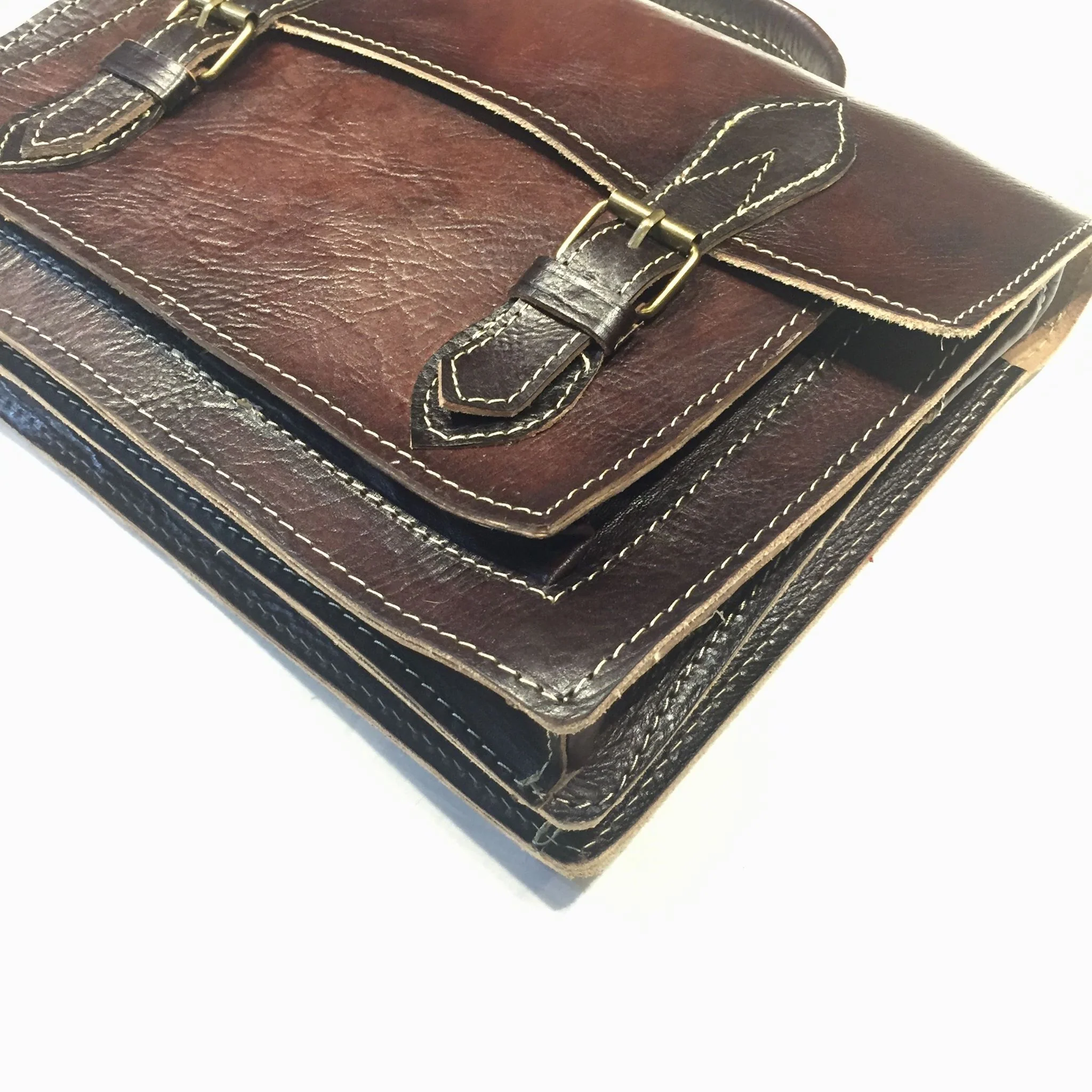 Moroccan Tuscan Aged Lambskin Messenger Bag - Image 3