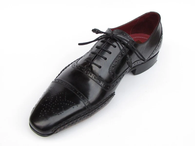 Paul Parkman Captoe Oxfords Black Shoes - Image 2