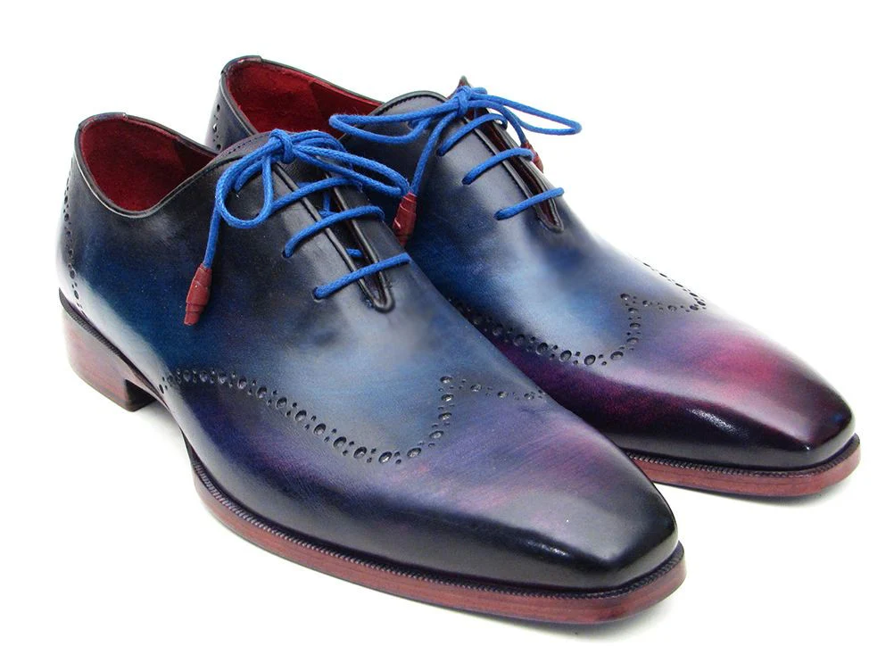 Paul Parkman Men's Blue & Purple Wingtip Oxfords - Image 3